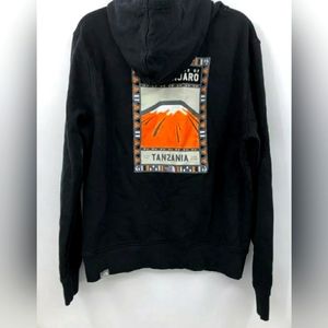The North Face Mens Black Kilimanjaro Tanzania Pullover Hoodie Sweatshirt Medium
